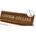 2"x10" Sign & Metal Desk Holder